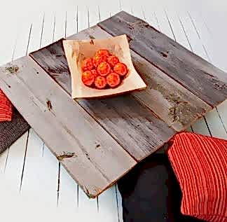 Antika Ahşap Ahşap Tabla